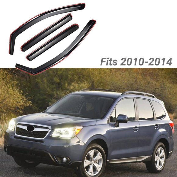 Fit 2010-2014 Subaru Outback In-Channel Vent Window Visors Rain Sun Wind Guards Shade Deflectors