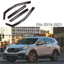 Fit 2017-2021 Honda CR-V CRV In-Channel Vent Window Visors Rain Sun Wind Guards Shade Deflectors-1