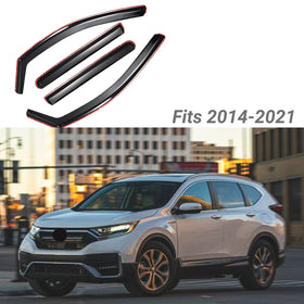 Fit 2017-2021 Honda CR-V CRV In-Channel Vent Window Visors Rain Sun Wind Guards Shade Deflectors