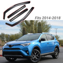 Se adapta a Toyota RAV4 2014-2018, viseras para ventanas con ventilación en canal, protectores contra la lluvia, el sol y el viento, deflectores de sombra -2