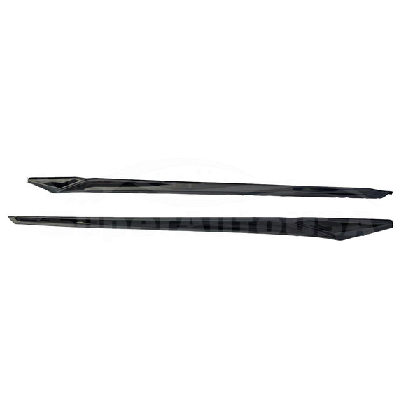 Fit 2022-2023 Honda Civic Side Body Skirt Kit Extensions (Unpainted Black)