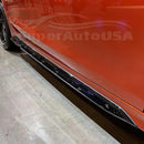 Fit 2022-2023 Honda Civic Side Body Skirt Kit Extensions (Unpainted Black)-4