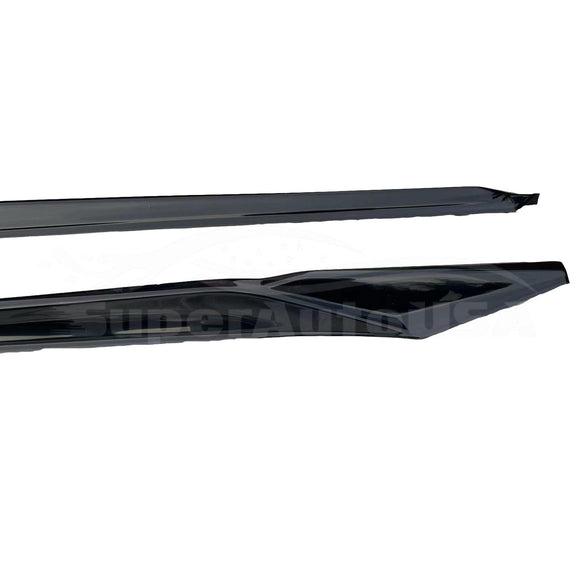 Fit 2022-2023 Honda Civic Side Body Skirts Front Corners Trim (Unpainted Black)