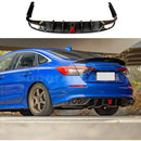 Se adapta al parachoques difusor trasero Honda Civic Sedan V4 2022-2025 con luz de freno LED -2