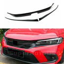 Moldura para rejilla de parachoques delantero de Honda Civic 11.° modelo 2022-2023 (negro brillante) -2