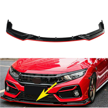 Se adapta al parachoques delantero de alto rendimiento con moldura roja Honda CIVIC Hatchback Si 2017-2021 