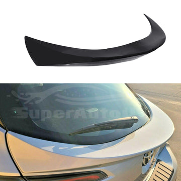 Alerón trasero central para maletero compatible con Toyota Corolla Hatchback 2019-2022 (sin pintar/negro mate) 