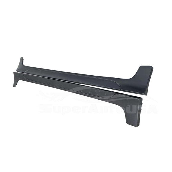 Fit 2014-2019 Toyota Corolla TRD PRO Style JDM Side Skirts Body Kits (Unpainted Black)