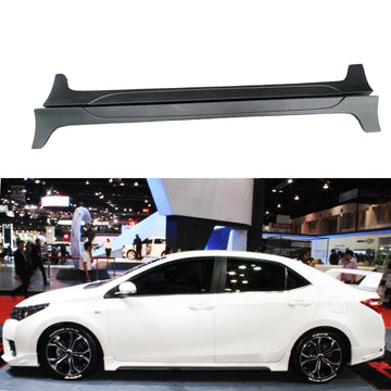 Kits de carrocería con faldones laterales JDM estilo TRD PRO para Toyota Corolla 2014-2019 (negro sin pintar) 