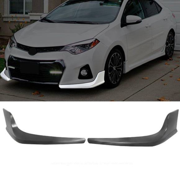 Fits 2014-2016 Toyota Corolla S Models Front Bumper Splitters Garnish Reflectors (Left & Right)