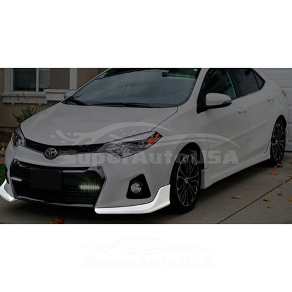 Fits 2014-2016 Toyota Corolla S Models Front Bumper Splitters Garnish Reflectors (Left & Right)