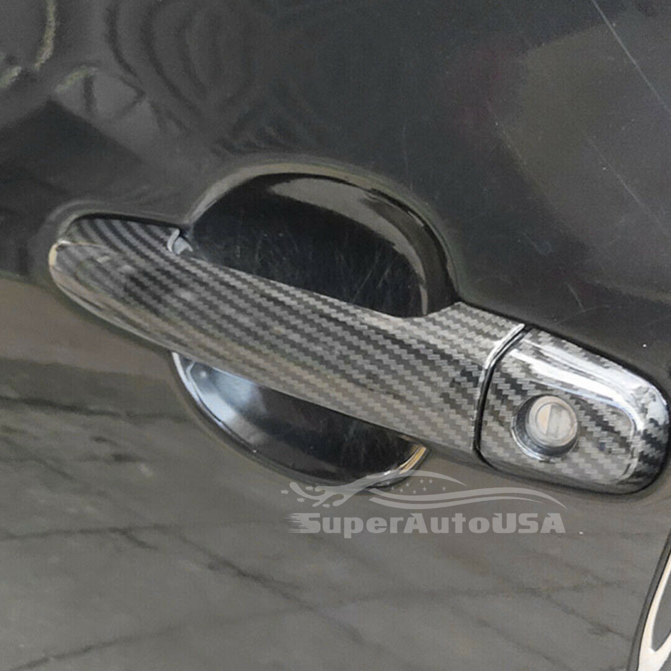 Ajuste de la cubierta de la manija de la puerta lateral del Honda Accord 2018 2019 2020 2021 (estampado de fibra de carbono)-3