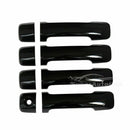 Fit 2007-2021 Toyota Tundra Door Handle Covers Trim (Gloss Black, 4-door)-1