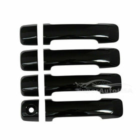 Fit 2007-2021 Toyota Tundra Door Handle Covers Trim (Gloss Black, 4-door)