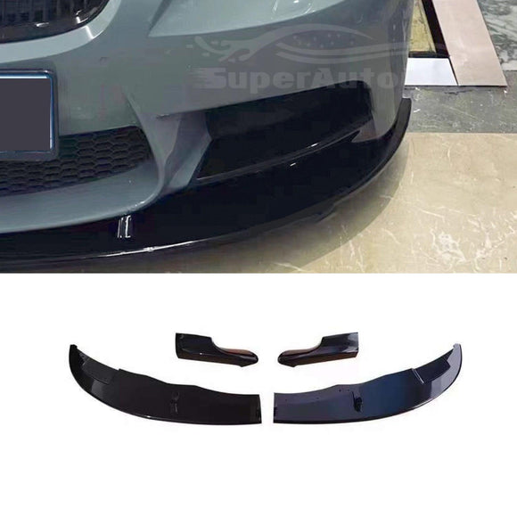 For 2008-11 BMW 3 Series E90 E92 Front Bumper Splitter Spoiler Lip (Gloss Black)
