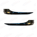 Se adapta a los divisores de labios delanteros estilo OE en negro brillante para BMW E90 Serie 3 4Dr Sedan 05-08 -8