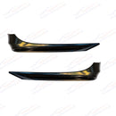 Se adapta a los divisores de labios delanteros estilo OE en negro brillante para BMW E90 Serie 3 4Dr Sedan 05-08 -10