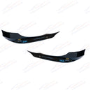 Se adapta a los divisores de labios delanteros estilo OE en negro brillante para BMW E90 Serie 3 4Dr Sedan 05-08 -5