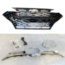 For Hyundai Elantra Sedan Sport 2019-2020 Mesh Style Front Bumper Grill Grille (Gloss Black & Chrome)-3