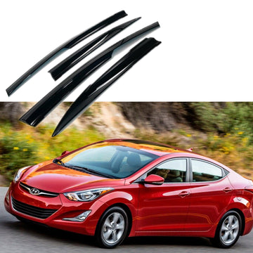 Para Hyundai Elantra 2011-2016, viseras para ventanas con ventilación estilo Mugen 3D, protectores contra la lluvia, el sol y el viento, deflectores de sombra 