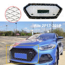For Hyundai Elantra 2017-2018 Sedan Front Grille Bumper Black Grill (Chrome)-2
