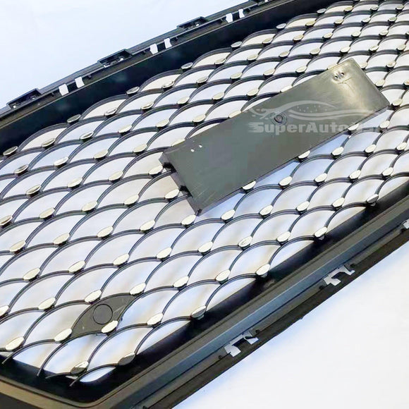 For Hyundai Elantra 2017-2018 Sedan Front Grille Bumper Black Grill (Chrome)