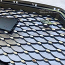 For Hyundai Elantra 2017-2018 Sedan Front Grille Bumper Black Grill (Chrome)-3