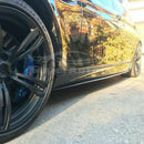 For 11-16 BMW 5 Series F10 F11 M5 Sedan Black Unpainted Side Skirt Extension Spoiler-4