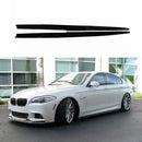 For 11-16 BMW 5 Series F10 F11 M5 Sedan Black Unpainted Side Skirt Extension Spoiler-1
