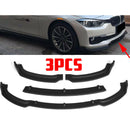 Fits 2013-2018 BMW F30 F31 3-SERIES Sedan Base Front Bumper Lip (Gloss Black)-1