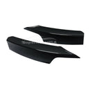 Fit 2012-2018 BMW 3 Series F30 M Sport Front Bumper Lip Corner Splitters (Gloss Black)-4