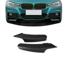 Fit 2012-2018 BMW 3 Series F30 M-Sport Front Lip Corner Splitters (Carbon Fiber Print)-1