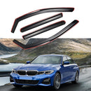 Se adapta a BMW G20 Serie 3 2019-2022, viseras para ventanas con ventilación en el canal, protectores contra la lluvia, el sol y el viento, deflectores de sombra -1