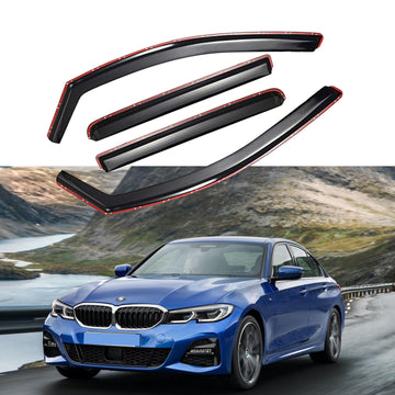 Se adapta a BMW G20 Serie 3 2019-2022, viseras para ventanas con ventilación en el canal, protectores contra la lluvia, el sol y el viento, deflectores de sombra 