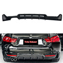 Fit 2014-2020 F32 BMW 435i 440i xDrive M Sport Rear Bumper Diffuser Twin Outlet-1