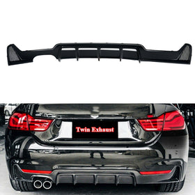 Fit 2014-2020 F32 BMW 435i 440i xDrive M Sport Rear Bumper Diffuser Twin Outlet