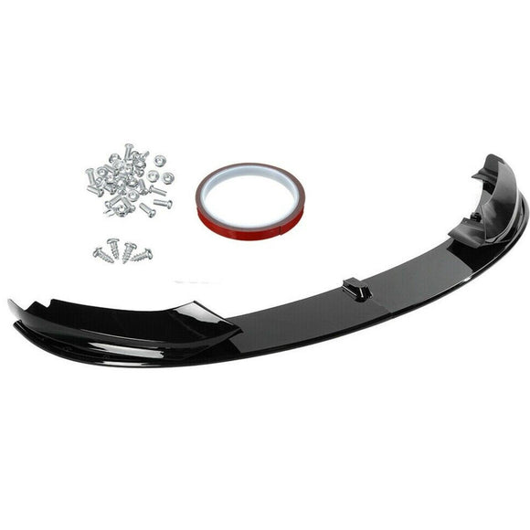 Fits 2014-2020 BMW F32 F33 F36 4 Series M Sport Front Bumper Lip Spoiler (Gloss Black)