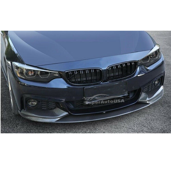 Se adapta al alerón delantero deportivo BMW F32 F33 F36 4 Series M 2014-2020 (impresión de fibra de carbono)