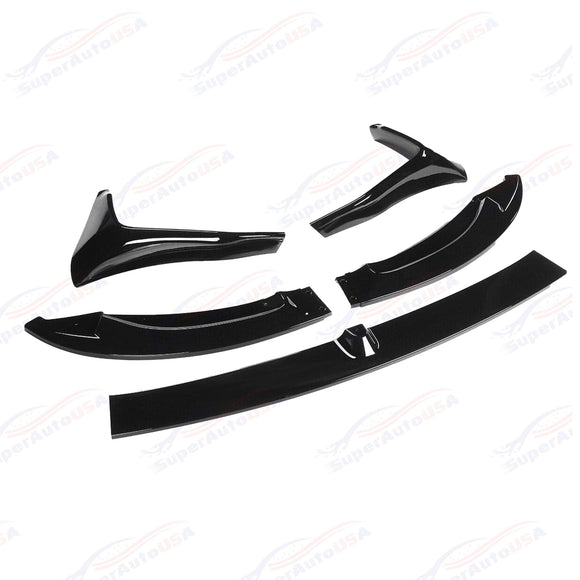 Fits 2015-20 BMW F80 M3 F82 F83 M4 CS Style Front Lip Spoilers & Splitter Kit (Gloss Black)