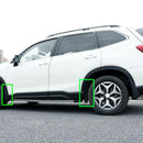 Guardabarros delanteros y traseros de color negro para Subaru Forester 2019-2022, 4 unidades -3