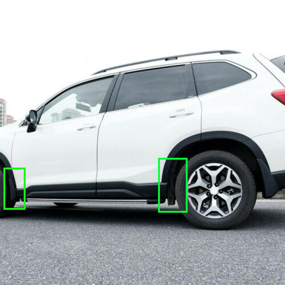 Guardabarros delanteros y traseros de color negro para Subaru Forester 2019-2022, 4 unidades 