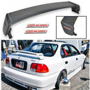 For 1996-2000 Honda Civic Sedan MUGEN Style Rear Trunk Wing Spoiler RED Emblem Pair-1