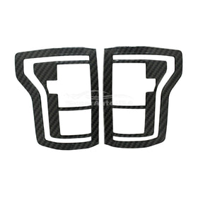 Fits 2015-2017 Ford F150 XL/XLT Truck Taillight Trim Cover (Carbon Fiber Print)