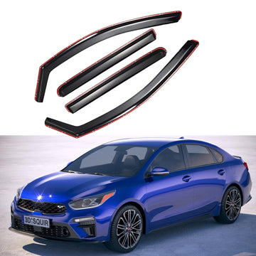 For Kia Forte 2019-2022 In-Channel Vent Window Visors Rain Sun Wind Guards Shade Deflectors