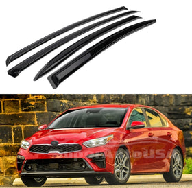 For Kia Forte 2019-2025 OE Style Vent Window Visors Rain Sun Wind Guards Shade Deflectors