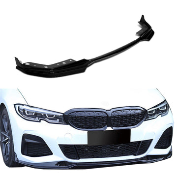 Se adapta al alerón divisor delantero M-Sport para BMW Serie 5 G30 530i 540i M550i 2021-2022 (negro brillante) 
