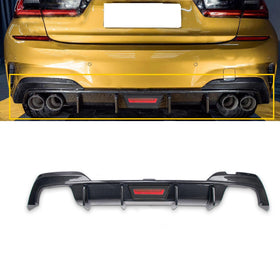 Rear Diffuser w/LED Light- M Sport Fits BMW 3 Series G20 (2019-22)