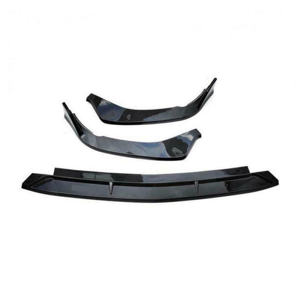 For 2019-2022 BMW 3 Series Base G20 G21 G28 Front Bumper Lip Splitters Spoilers (Gloss Black)