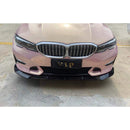 For 2019-2022 BMW 3 Series Base G20 G21 G28 Front Bumper Lip Splitters Spoilers (Gloss Black)-2
