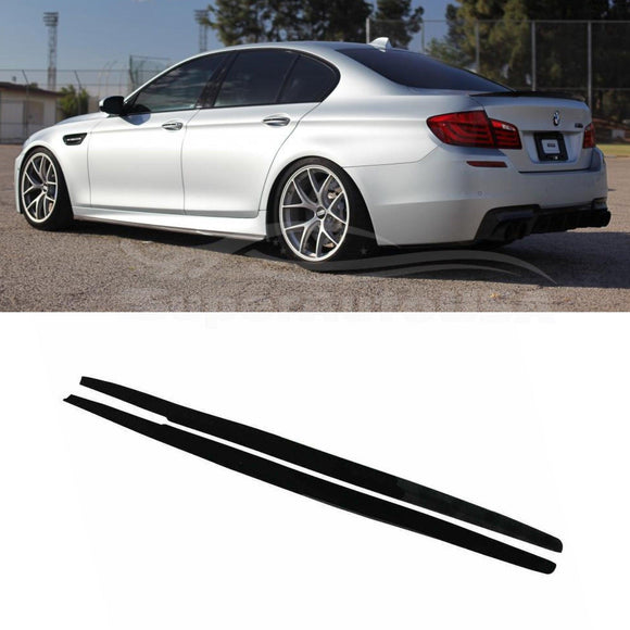 For 2017-2023 BMW 5 Series G30 M5 Sedan Gloss Black Side Skirt Extension Spoiler